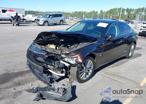 2018 Infiniti Q50 3.0T Luxe z USA, uszkodzony, nr VIN JN1EV7AR5JM430889